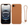 iPhone 16e / 17e Silicone Phone Case with Wrist Strap - Brown