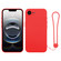 iPhone 16e / 17e Silicone Phone Case with Wrist Strap - Red