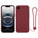 iPhone 16e / 17e Silicone Phone Case with Wrist Strap - Wine Red