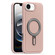 iPhone 16e / 17e Silver Shield MagSafe Holder Shockproof Phone Case - Pink