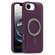 iPhone 16e / 17e Silver Shield MagSafe Holder Shockproof Phone Case - Purple