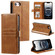 iPhone 16e / 17e Simple 6-Card Wallet Leather Phone Case - Brown