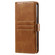 iPhone 16e / 17e Simple 6-Card Wallet Leather Phone Case - Brown