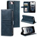 iPhone 16e / 17e Simple 6-Card Wallet Leather Phone Case - Navy Blue