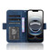 iPhone 16e / 17e Skin Feel Calf Texture Card Slots Leather Phone Case - Blue
