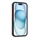 iPhone 16e / 17e Skin Feel Card Contrast Color Button TPU Phone Case - Black