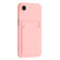 iPhone 16e / 17e Skin Feel Card Contrast Color Button TPU Phone Case - Pink