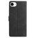 iPhone 16e / 17e Skin Feel Embossed Feather Leather Phone Case - Black