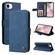 iPhone 16e / 17e Skin Feel Life Tree Leather Phone Case - Blue