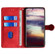 iPhone 16e / 17e Skin Feel Magnetic Buckle Leather Phone Case - Red