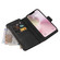 iPhone 16e / 17e Skin Feel Multi Card Slots Zipper Wallet Leather Phone Case - Black