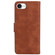iPhone 16e / 17e Skin Feel Pure Color Flip Leather Phone Case - Brown