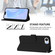 iPhone 16e / 17e Skin Feel Solid Color Leather Phone Case with Lanyard - Black