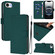 iPhone 16e / 17e Skin Feel Solid Color Leather Phone Case with Lanyard - Dark Green
