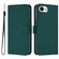 iPhone 16e / 17e Skin Feel Solid Color Leather Phone Case with Lanyard - Dark Green