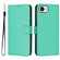 iPhone 16e / 17e Skin Feel Solid Color Leather Phone Case with Lanyard - Green