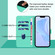 iPhone 16e / 17e Skin Feel Solid Color Leather Phone Case with Lanyard - Green