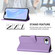 iPhone 16e / 17e Skin Feel Solid Color Leather Phone Case with Lanyard - Lavender Purple