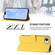 iPhone 16e / 17e Skin Feel Solid Color Leather Phone Case with Lanyard - Lemon Yellow