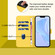 iPhone 16e / 17e Skin Feel Solid Color Leather Phone Case with Lanyard - Lemon Yellow