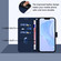iPhone 16e / 17e Skin Feel Solid Color Leather Phone Case with Lanyard - Navy Blue