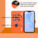 iPhone 16e / 17e Skin Feel Solid Color Leather Phone Case with Lanyard - Orange