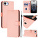 iPhone 16e / 17e Skin Feel Solid Color Leather Phone Case with Lanyard - Pink