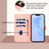 iPhone 16e / 17e Skin Feel Solid Color Leather Phone Case with Lanyard - Pink