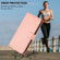 iPhone 16e / 17e Skin Feel Solid Color Leather Phone Case with Lanyard - Pink