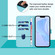 iPhone 16e / 17e Skin Feel Solid Color Leather Phone Case with Lanyard - Sky Blue