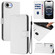 iPhone 16e / 17e Skin Feel Solid Color Leather Phone Case with Lanyard - White