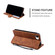 iPhone 16e / 17e Skin Feel Splicing Leather Phone Case - Brown