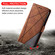 iPhone 16e / 17e Skin Feel Splicing Leather Phone Case - Brown