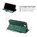 iPhone 16e / 17e Skin Feel Splicing Leather Phone Case - Green