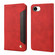 iPhone 16e / 17e Skin Feel Splicing Leather Phone Case - Red