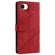 iPhone 16e / 17e Skin Feel Splicing Leather Phone Case - Red
