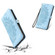 iPhone 16e / 17e Skin Feel Totem Embossed Leather Phone Case - Blue