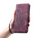 iPhone 16e / 17e Skin Feel Totem Embossed Leather Phone Case - Wine Red