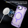 iPhone 16e / 17e Skin Feel TPU + PC MagSafe Magnetic Phone Case - Transparent Purple