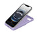 iPhone 16e / 17e Skin Feel TPU Hidden Mirror Card Bag Phone Case with Stand - Light Purple