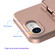 iPhone 16e / 17e Skin Feel TPU Hidden Mirror Card Bag Phone Case with Stand - Pink