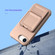 iPhone 16e / 17e Skin Feel TPU Hidden Mirror Card Bag Phone Case with Stand - Pink