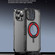 iPhone 16e / 17e Skin Sense Rotation Stand Semi-transparent Magsafe Phone Case - Space Gray