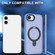 iPhone 16e / 17e Skin-feel MagSafe Holder PC Hybrid TPU Phone Case - Blue
