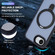 iPhone 16e / 17e Skin-feel MagSafe Holder PC Hybrid TPU Phone Case - Dark Blue