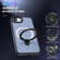 iPhone 16e / 17e Skin-feel MagSafe Holder PC Hybrid TPU Phone Case - Dark Blue