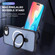 iPhone 16e / 17e Skin-feel MagSafe Holder PC Hybrid TPU Phone Case - Dark Blue