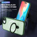 iPhone 16e / 17e Skin-feel MagSafe Holder PC Hybrid TPU Phone Case - Green