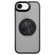 iPhone 16e / 17e Skin-feel Two-color Edge Strips 360 MagSafe Holder Phone Case - Black