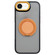 iPhone 16e / 17e Skin-feel Two-color Edge Strips 360 MagSafe Holder Phone Case - Orange
